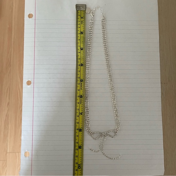 Rhinestone Bow Necklace, Ardene - Picture 2 of 3